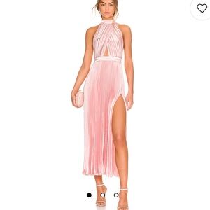 REVOLVE L'IDEE Renaissance Split Gown in Light Pink size 10